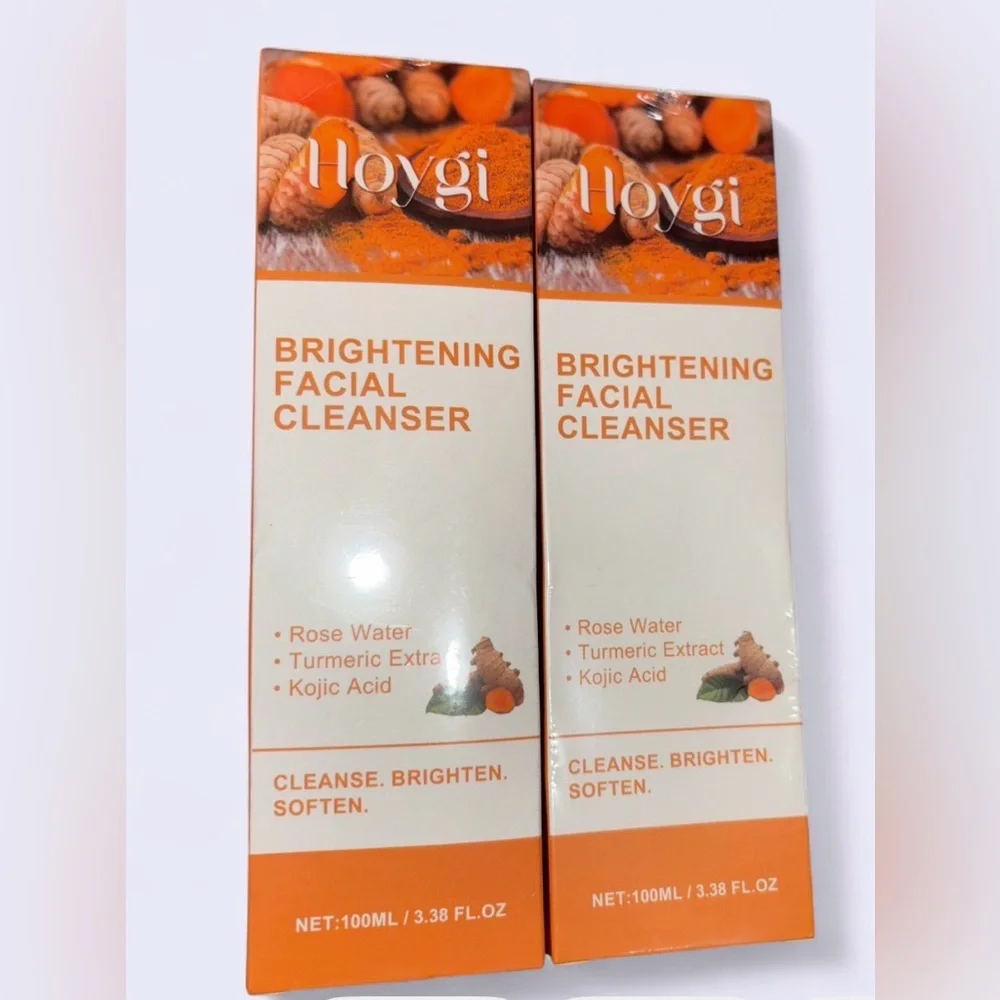 Hoygi Brightening Facial Cleanser – Turmeric + Kojic Acid (100mL) – 2 Pack